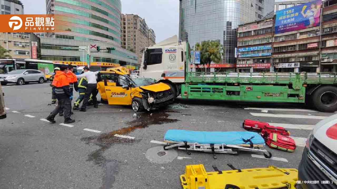 台北市驚傳連環車禍 67歲計程車司機慘不治身亡