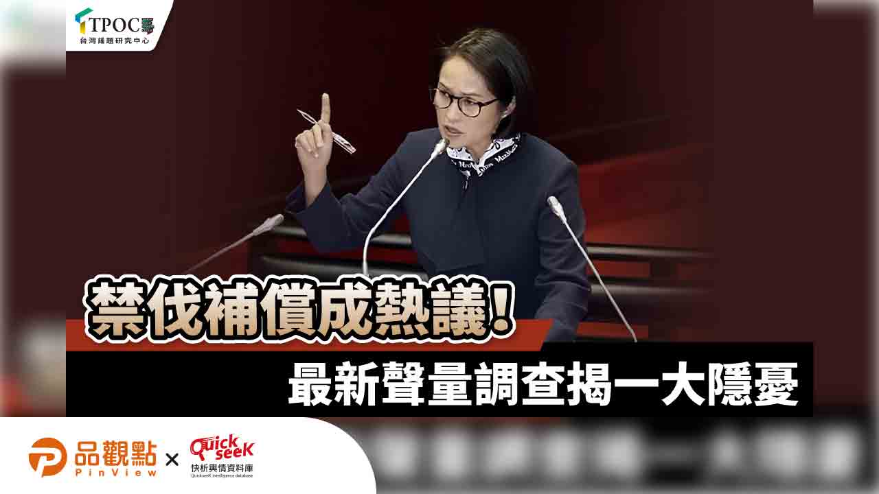 禁伐補償成熱議！最新聲量調查揭一大隱憂