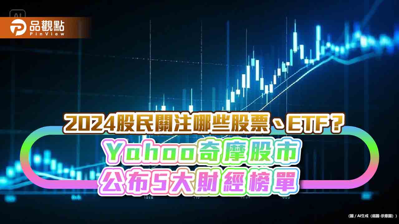 Yahoo奇摩股市統計2024熱門股、ETF！台積電、00929瀏覽量奪冠　Q4爆紅是它　