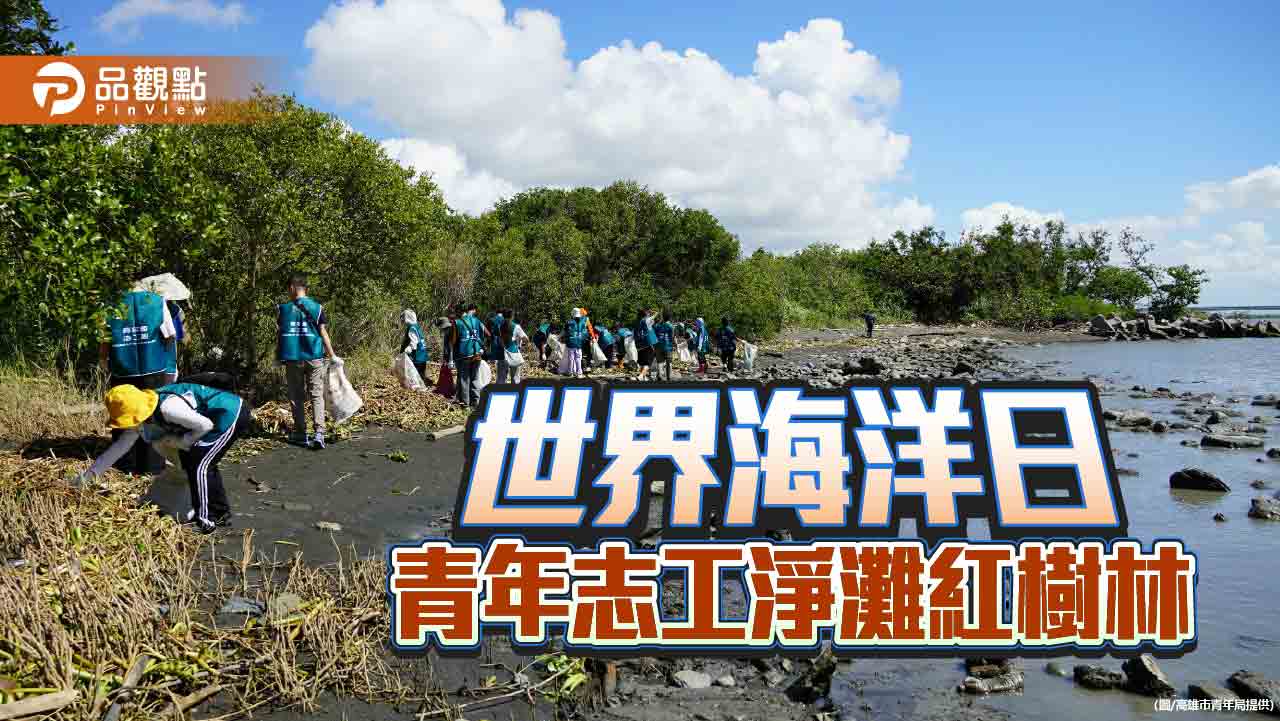 高雄青年淨灘守護紅樹林　響應世界海洋日展現綠色行動力