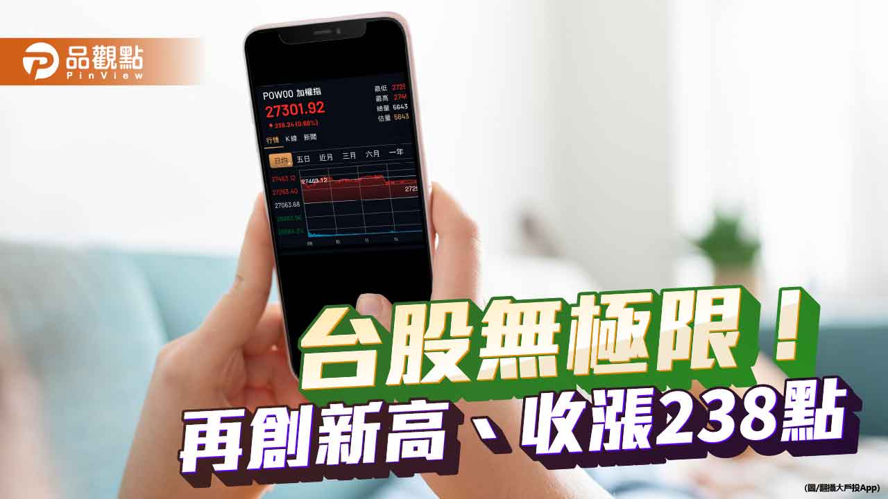 台股新紀錄27463!電子、金融指數同寫新高 分析師:有望續攻到這天