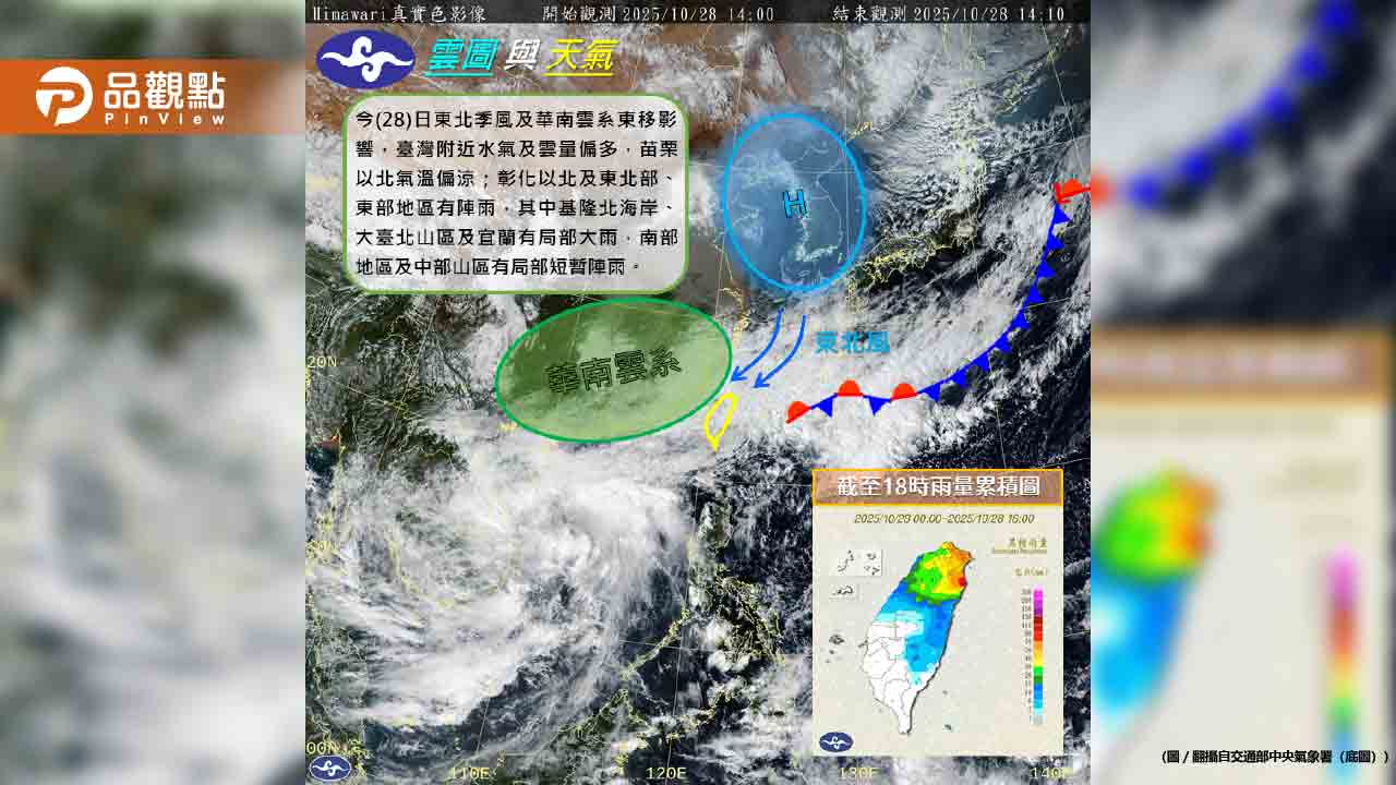 雨終於停了！ 周五再迎東北季風　北東又轉雨