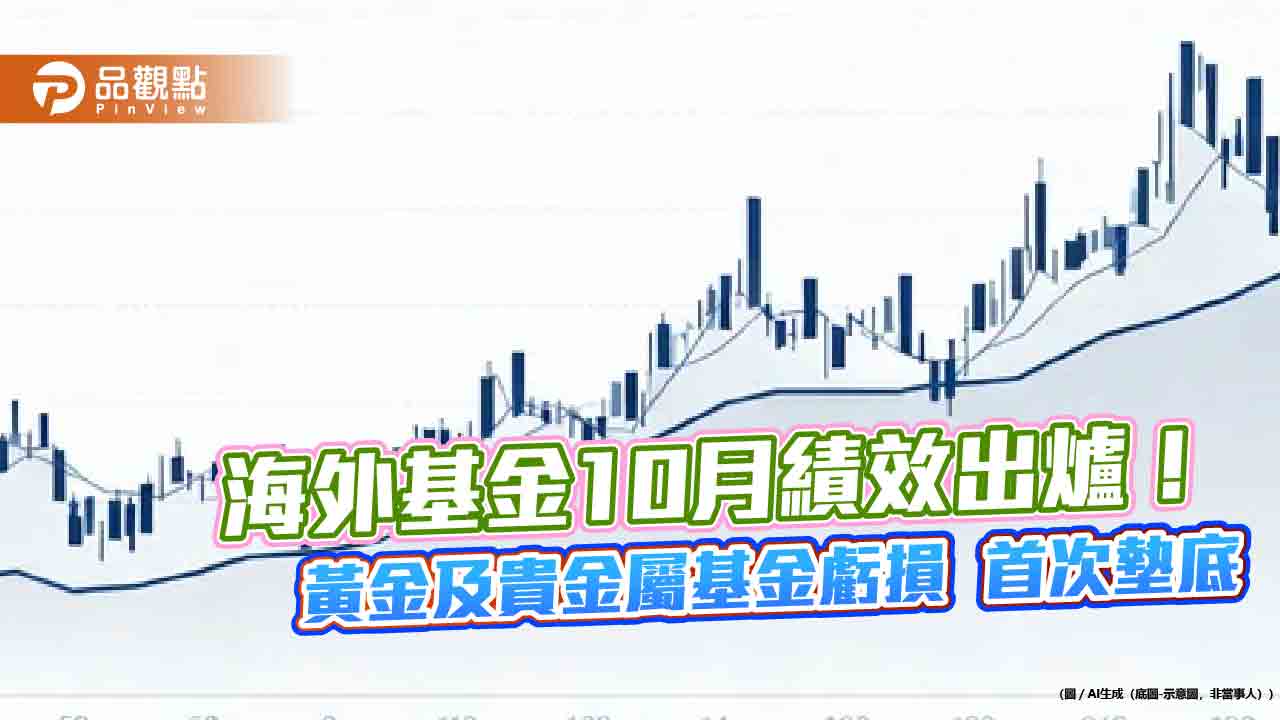 海外基金10月績效表秒懂！台股基金漲逾10％稱霸　黃金基金走跌墊底
