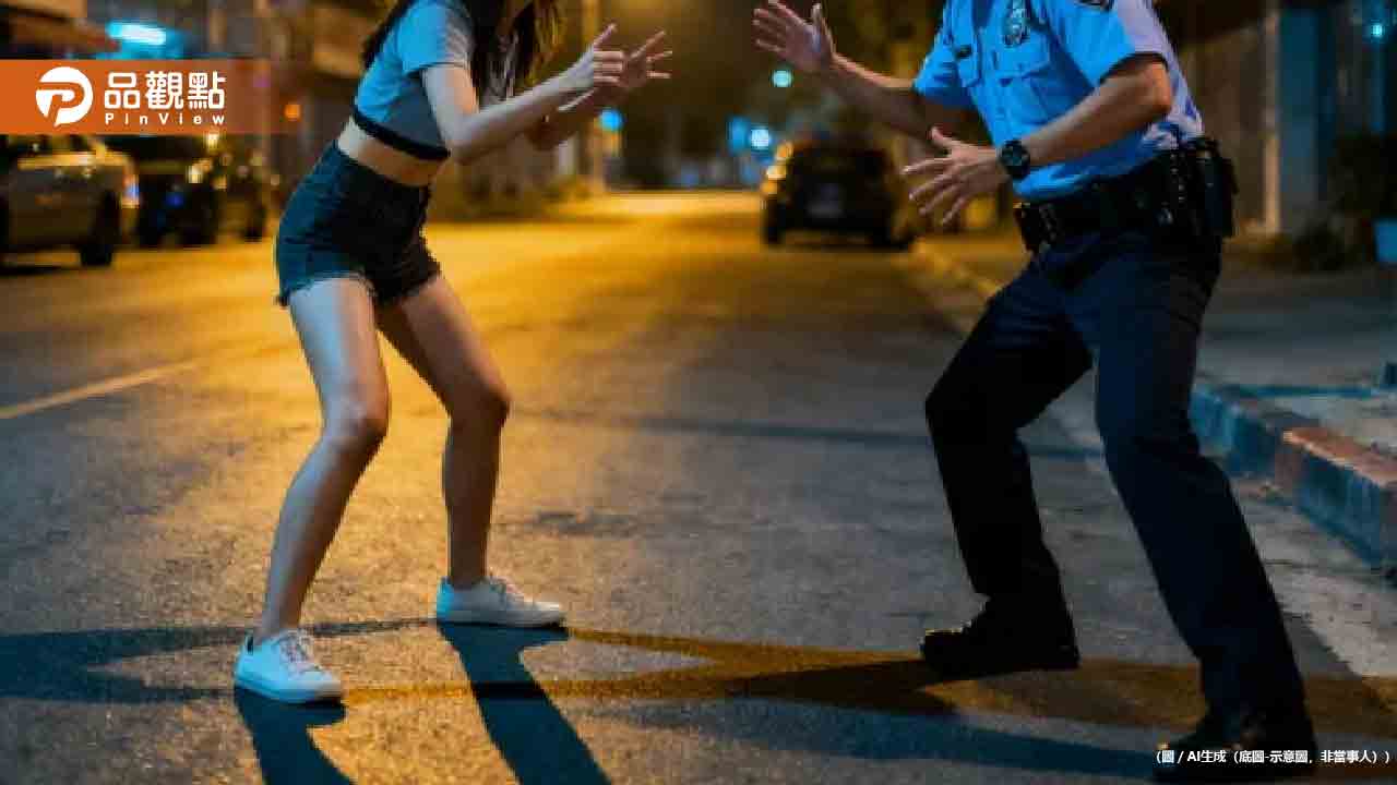 20歲短褲辣妹深夜炸街囂張嗆警！下場慘了
