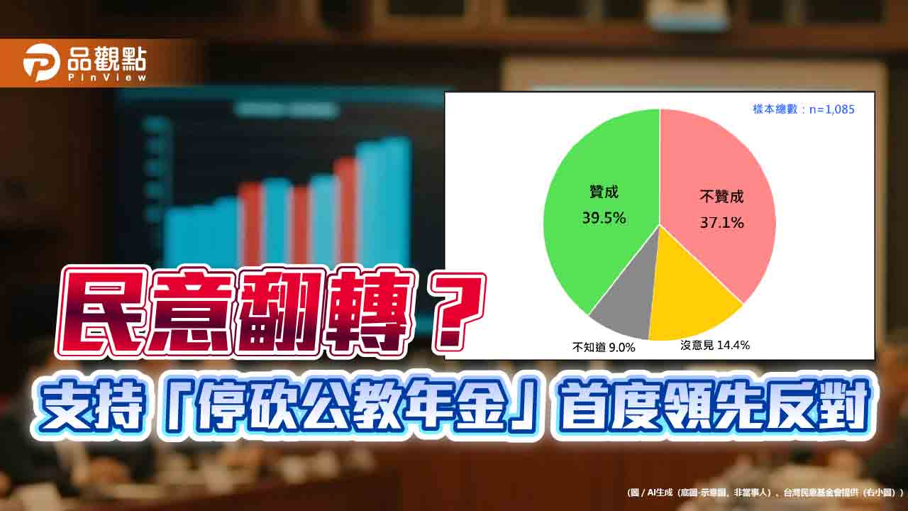 民意翻轉？支持「停砍公教年金」首度領先反對