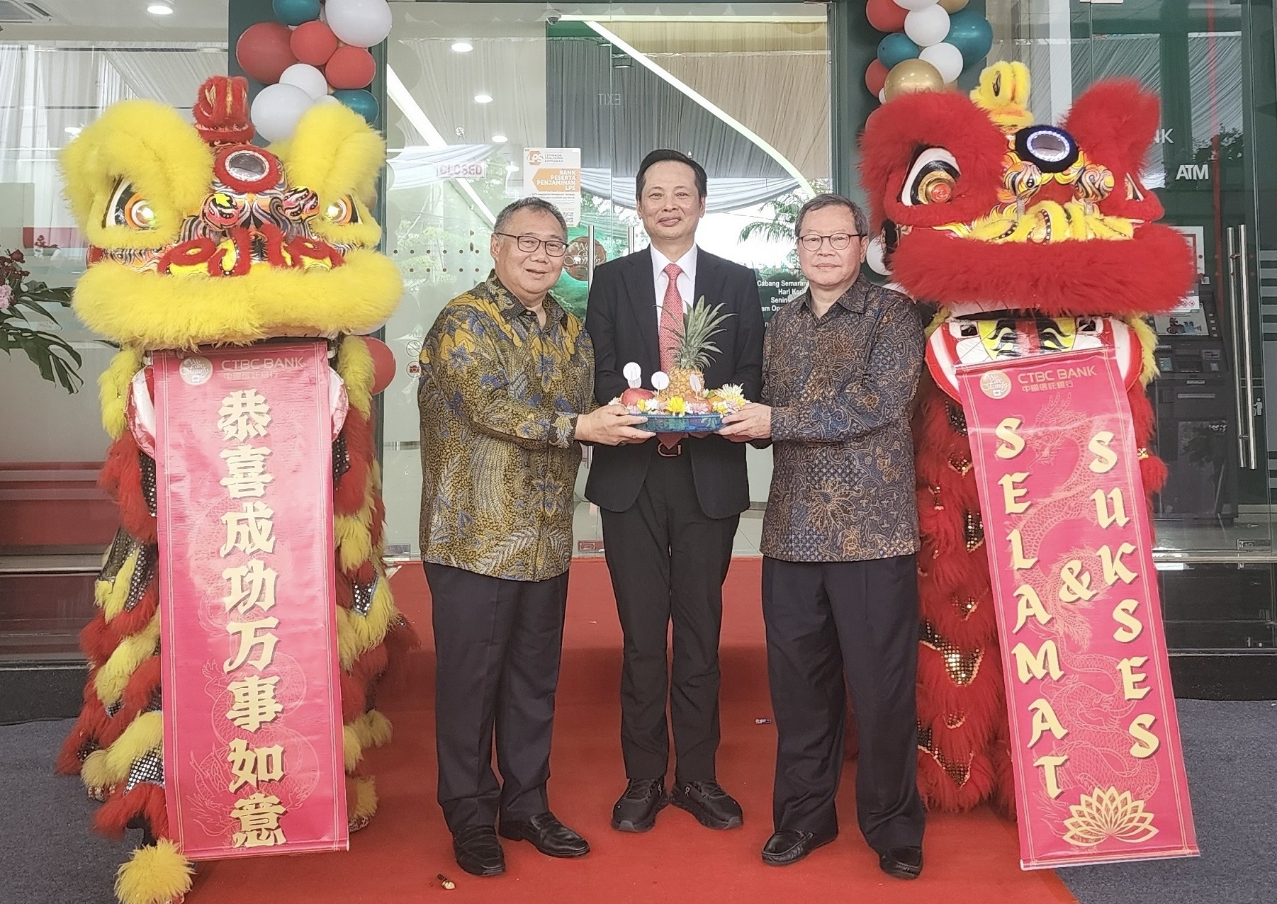 中國信託銀行印尼子行三寶瓏分行今開業　深耕印尼市場