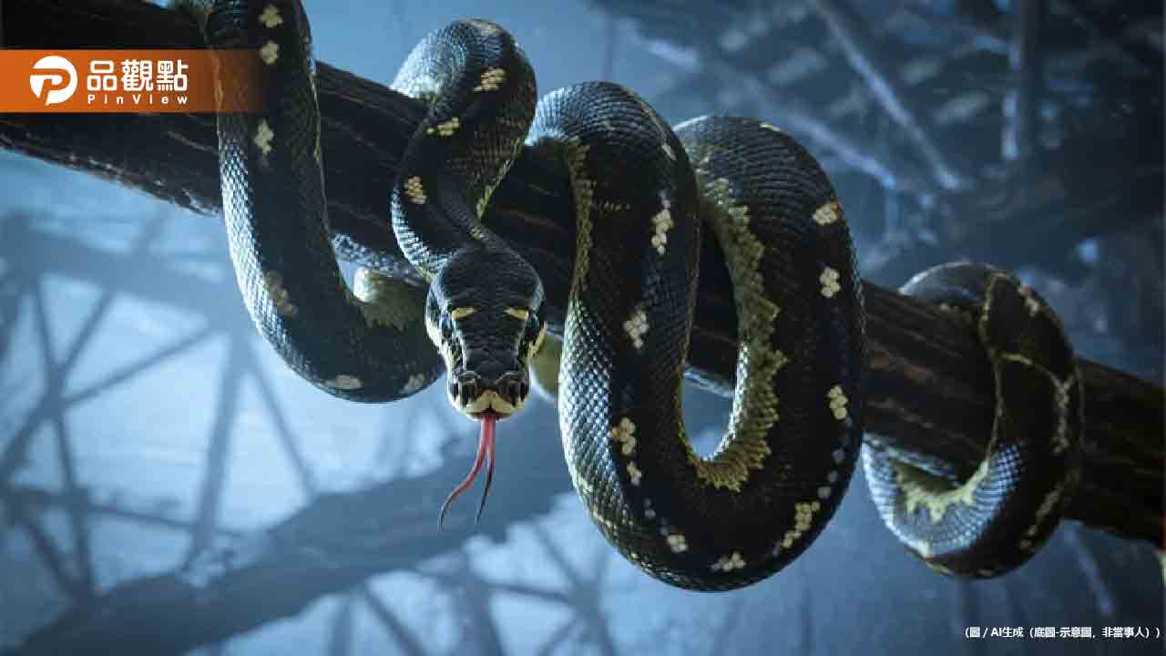 男遛蟒蛇遭鎖喉勒頸！重摔後腦濺血嚇壞路人