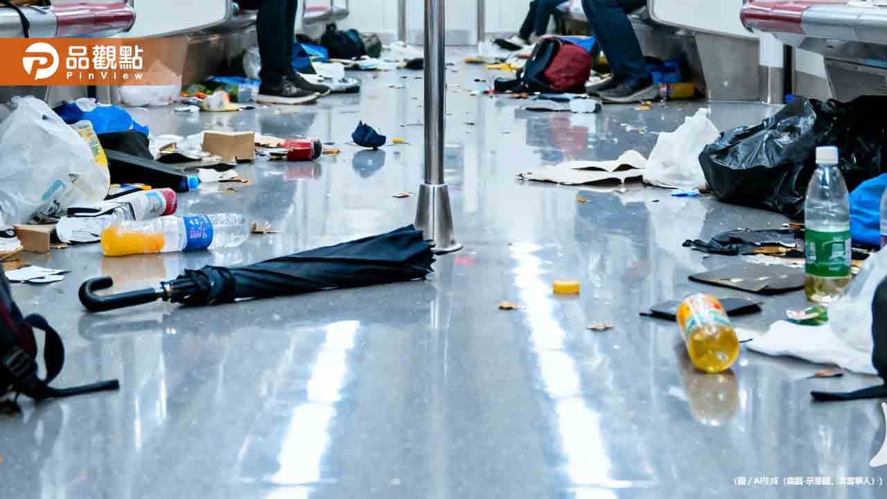 北捷北門站全車大奔逃！「男子拿雨傘狂敲」乘客驚逃