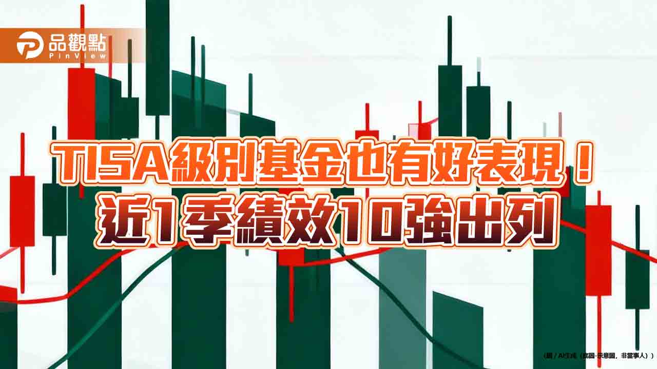 TISA級別基金近一季10強出列！績效24％起跳　一表掌握