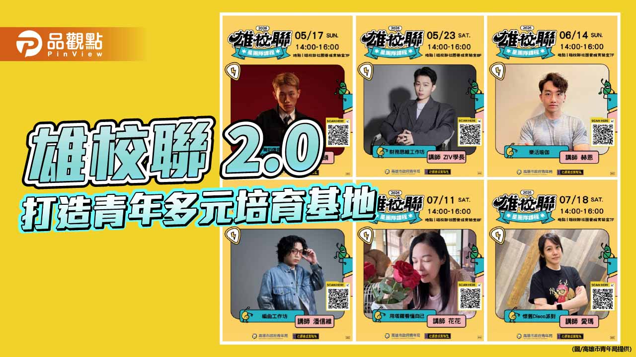 雄校聯2.0升級登場　跨域課程開跑、專業練團室5月底啟用