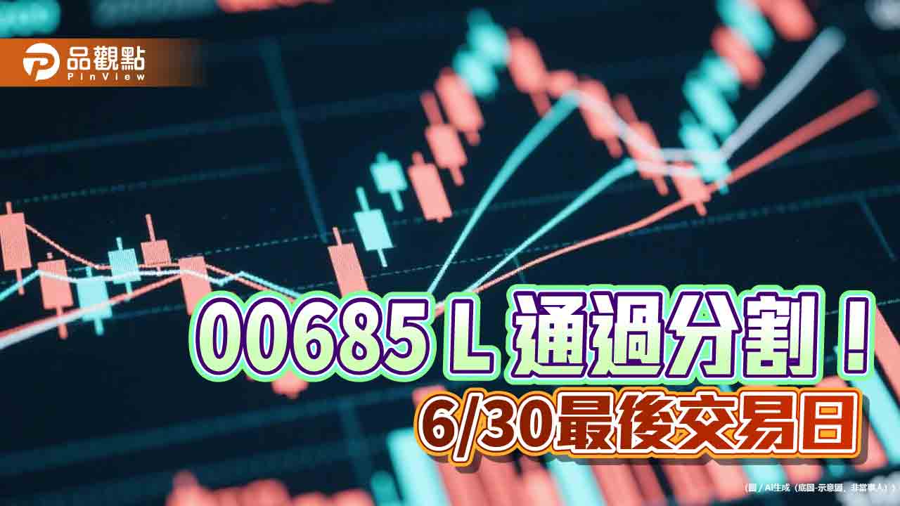 群益00685L確定分割！擬1拆24　市價將近10元