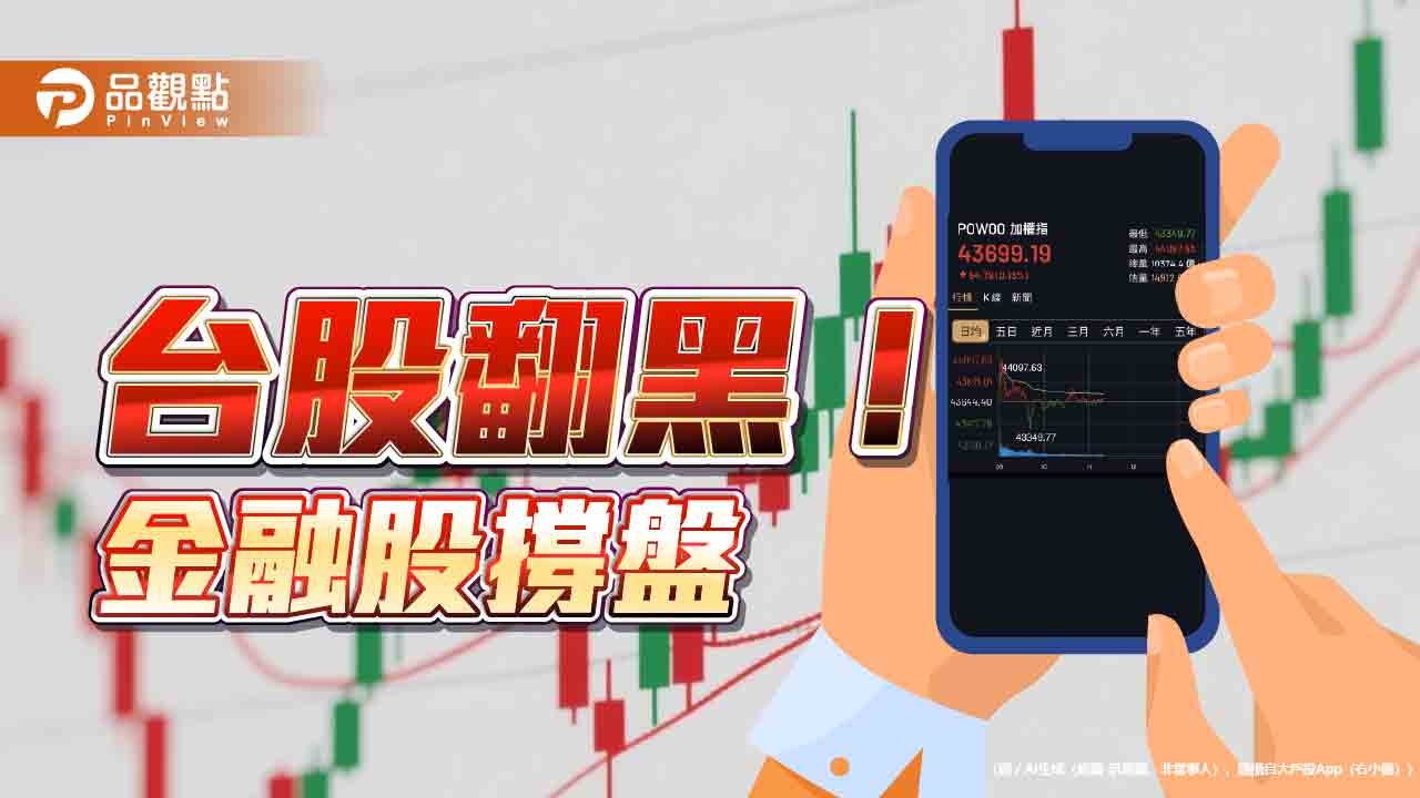 台股創新高44097點後翻黑！富邦金衝破百元　30年新高價