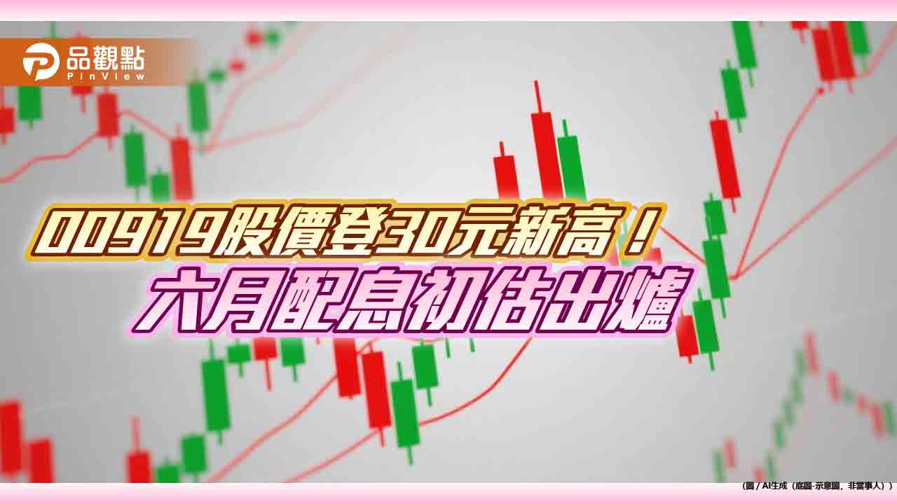 00919股價創新高！配息1元、年化配息率13.33%　同寫新高