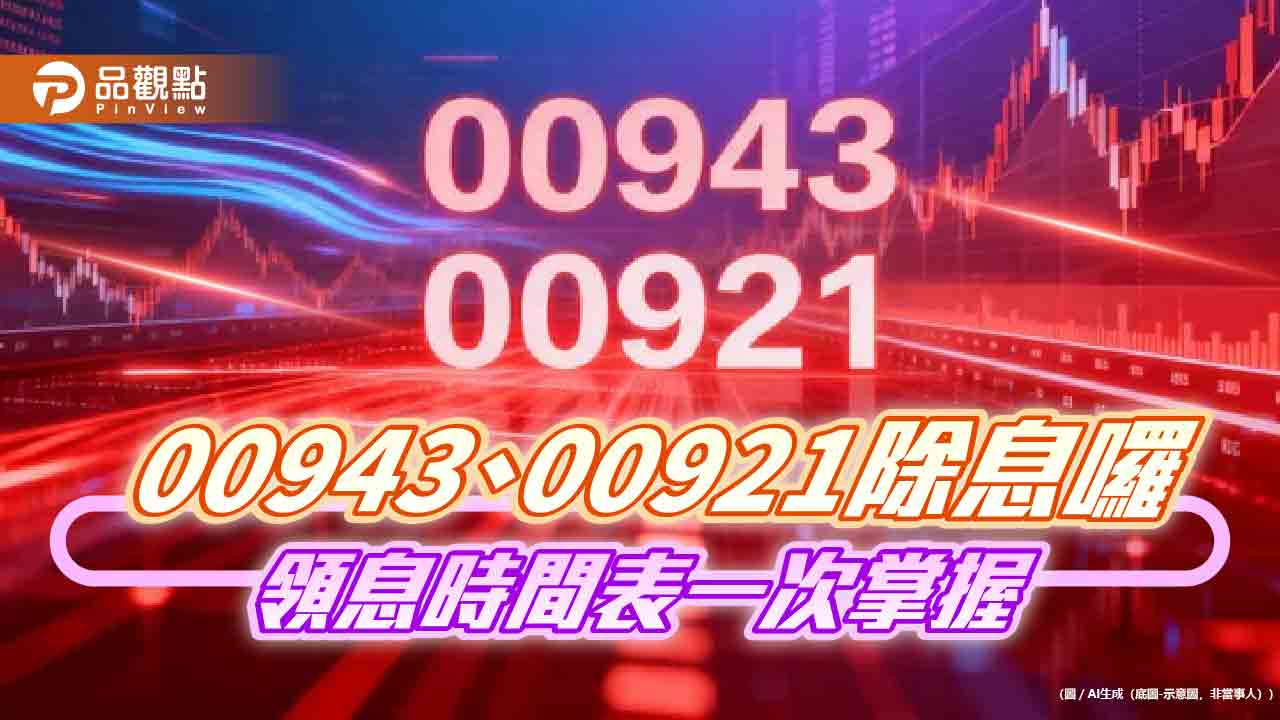 兆豐00943、00921配息創新高　想領息最晚這天買！