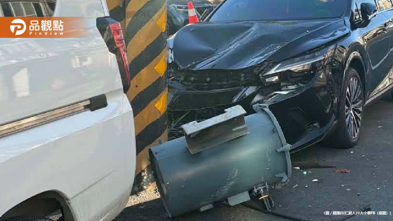 高雄電桶離奇爆炸墜落砸爛轎車!疑似松鼠觸電釀禍