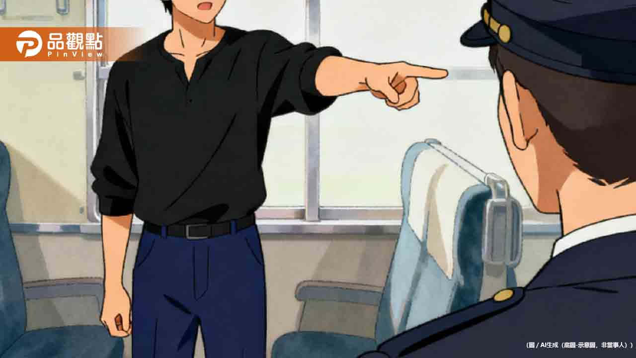 黑衣男持木棍狂砸車窗！台鐵列車遭破壞「車長閥」緊急煞停 警持棍壓制逮人