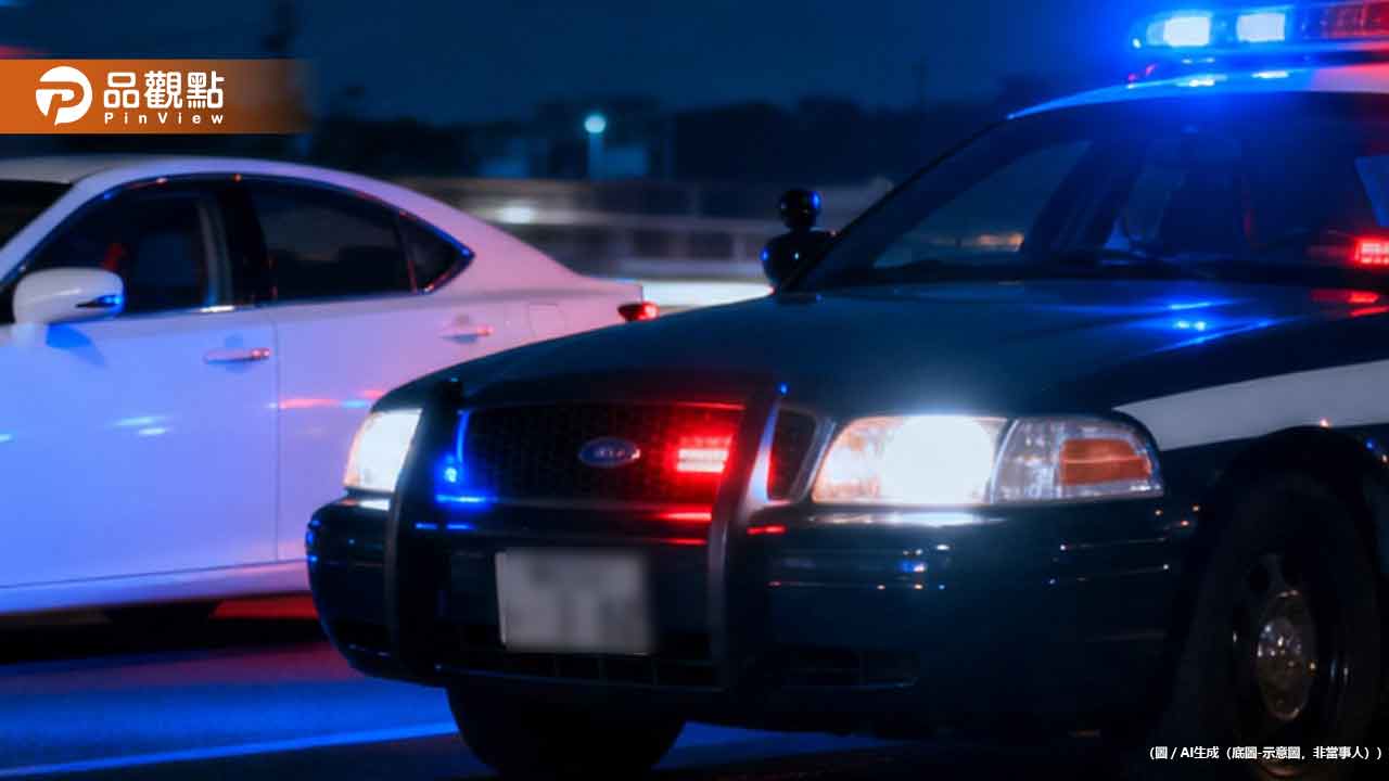 烘爐地深夜練車擦撞!機車騎士友人暴怒追車砸爛後照鏡